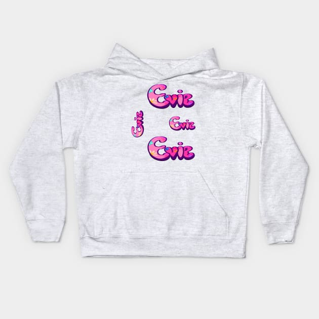 Evie name Evie Kids Hoodie by Artonmytee